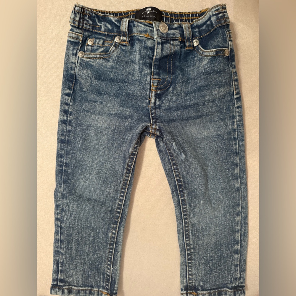 7 For All Mankind Toddler Denim Skinny Jeans